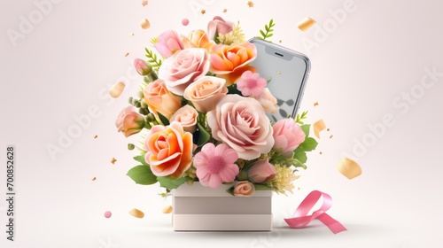 Blooming Connections  A Digital Bouquet Delivery App Unveils a World of Floral Delights on Your Smartphone