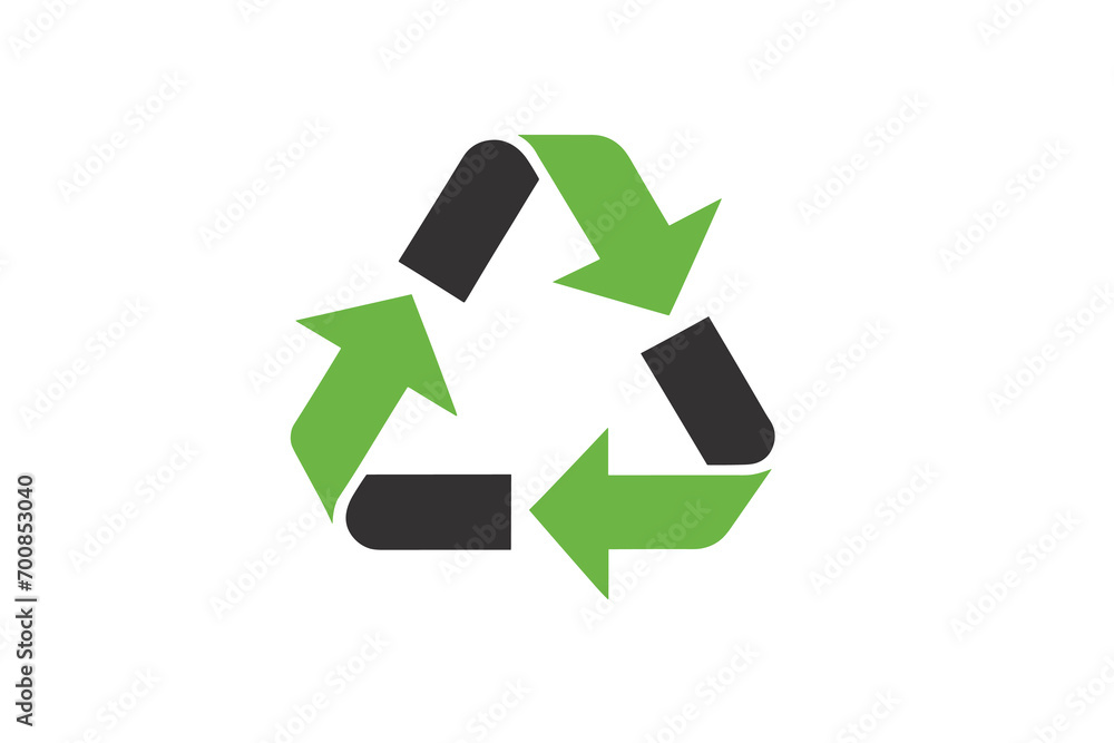 Obraz premium recycle symbol on a white background