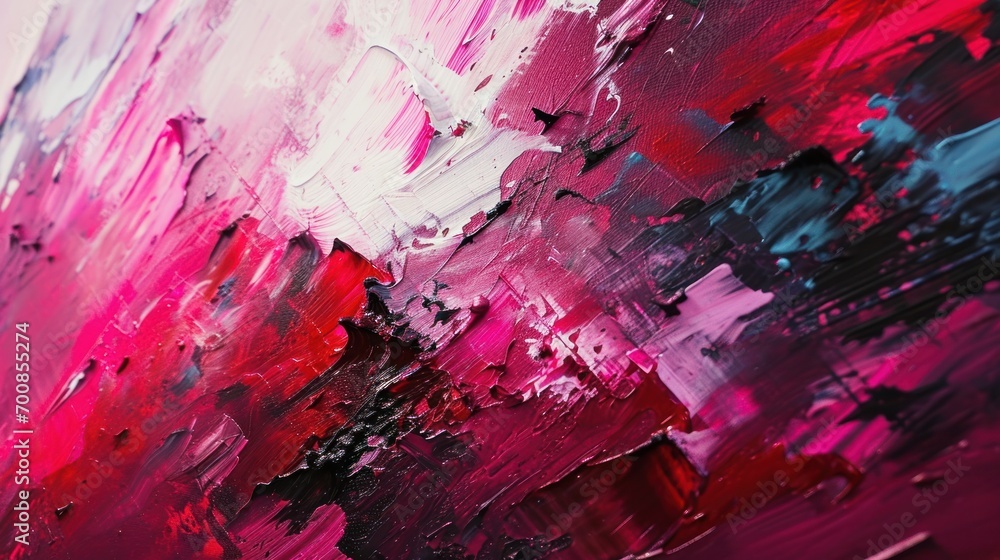 Abstract art using Viva Magenta as the dominant color