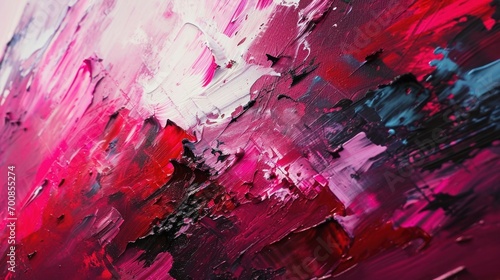 Abstract art using Viva Magenta as the dominant color