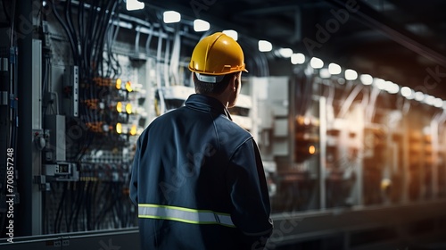 Powerful Precision: Expert Electrician Safeguards Mega Power Grid with Diligent Inspection