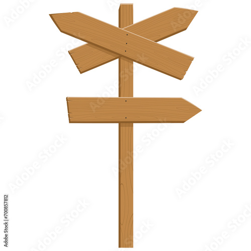 Wooden Arrow Road Cross Direction Pointer Signboard Design