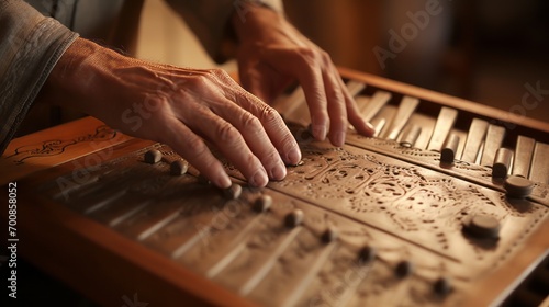 Melodic Mastery: Captivating Hands Dancing on the Hammered Dulcimer - A Harmonious Symphony of Music and Passion