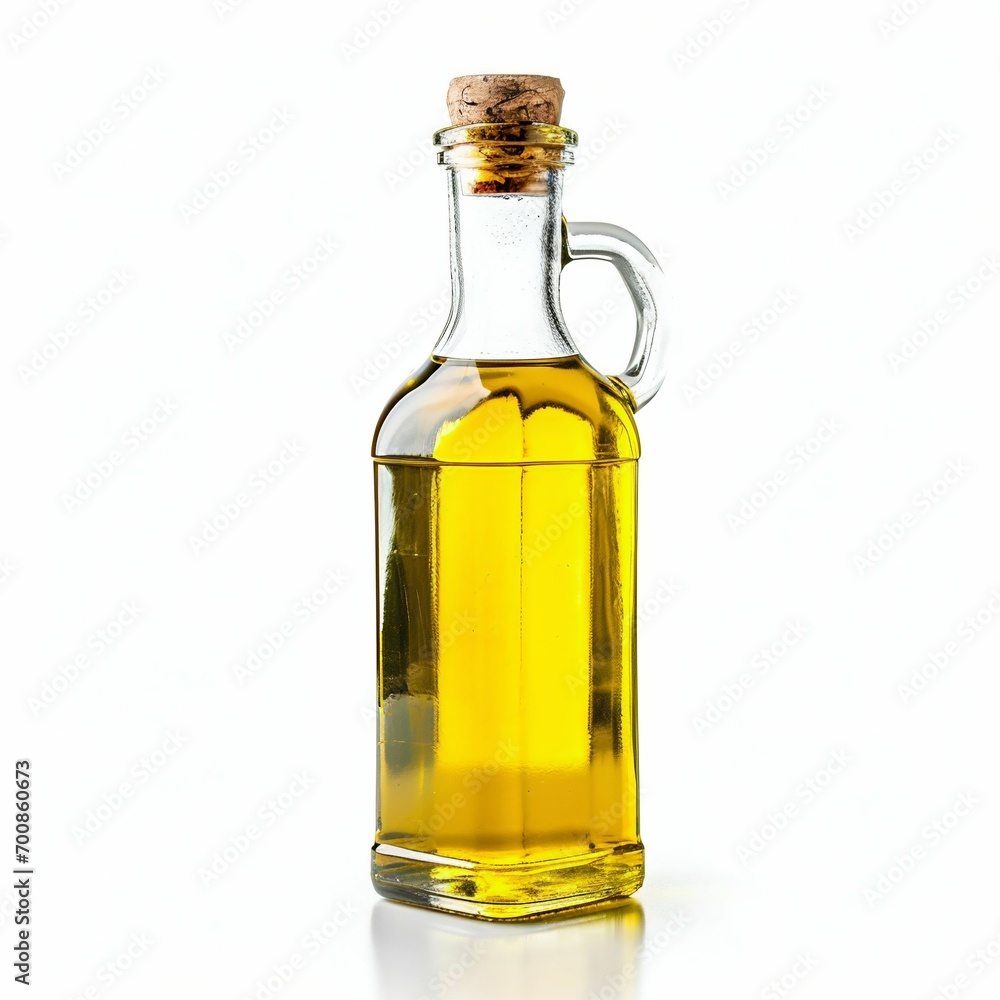 Elegant Olive Oil Bottle with Fresh Olives Isolated. Generative ai Elegant Olive Oil Bottle with Fresh Olives Isolated. Generative ai