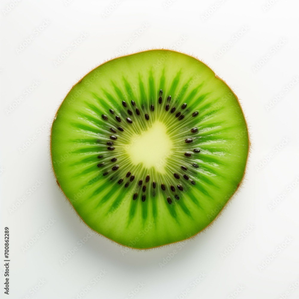 Healthy diet. Fruits on white background. Kiwi. Green apple. Isolated. Square frame Healthy diet. Fruits on white background. Kiwi. Green apple. Isolated. Square frame