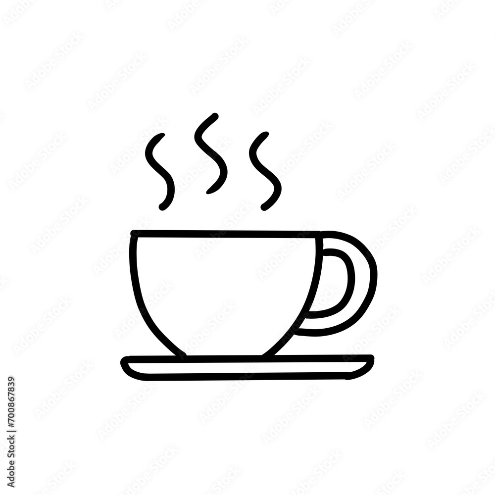 Coffee cup icon.Cups of coffee tea collection. Hot drink icon. Disposable cup. Cup coffe with steam. Flat style Coffee cup icon.Cups of coffee tea collection. Hot drink icon. Disposable cup. Cup coffe with steam. Flat style