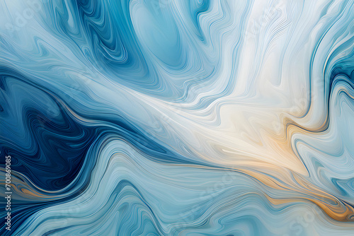 Ethereal marble abstract artwork, the abstract beauty of modern design in nature's simple background with blue and golden waves, modern and creative design HD wallpaper 