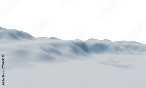 snowy mountain. Snow terrain © Kavik