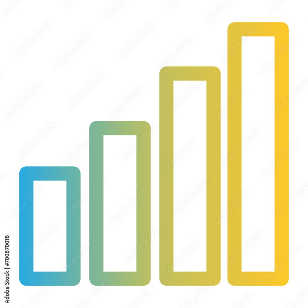 Social media icon on line gradient style. signal icon Social media icon on line gradient style. signal icon