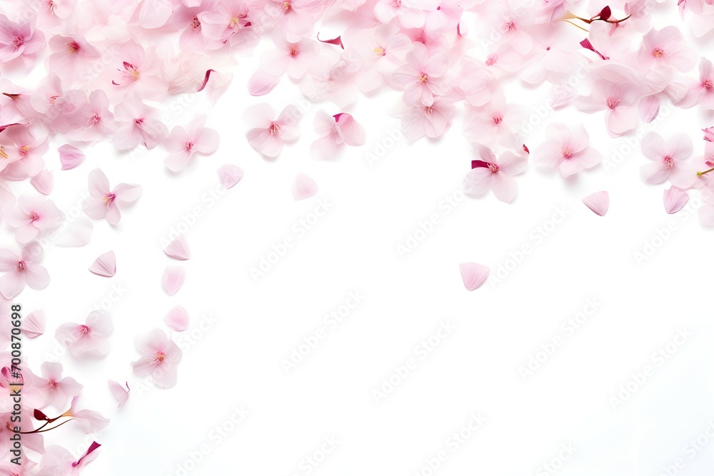 Cherry Blossom Edges on Soft Textured Background Cherry Blossom Edges on Soft Textured Background