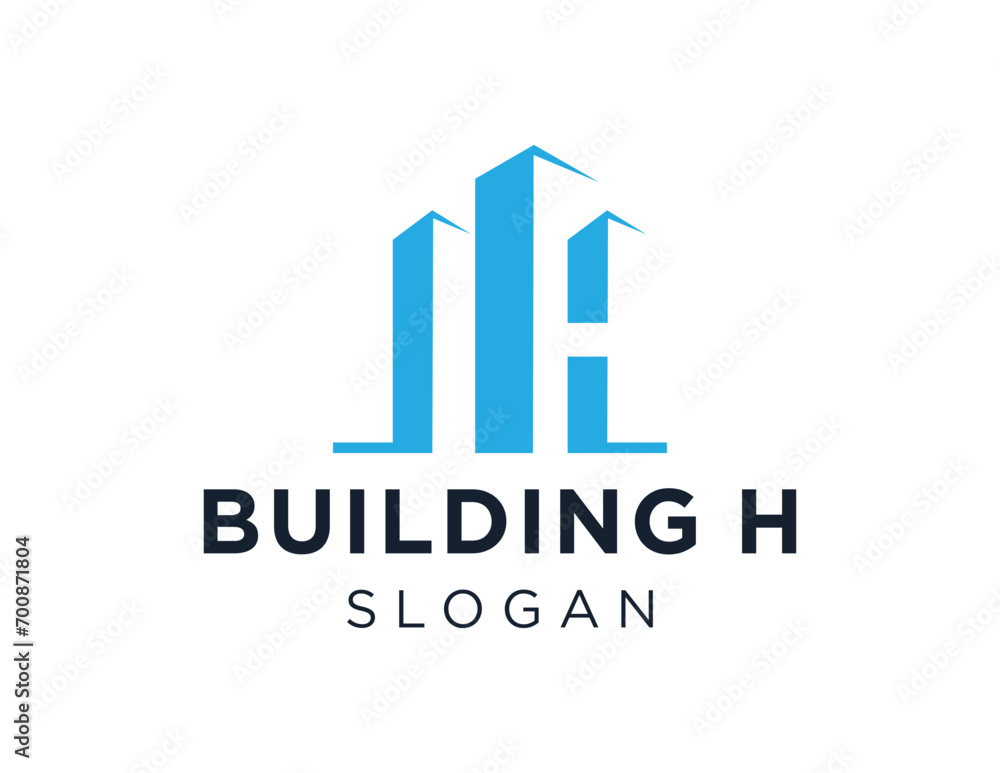 The logo design is about Building and was created using the Corel Draw 2018 application with a white background.