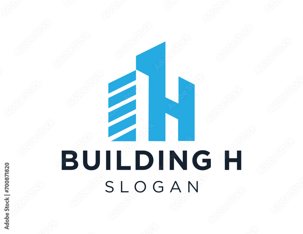 The logo design is about Building and was created using the Corel Draw 2018 application with a white background.