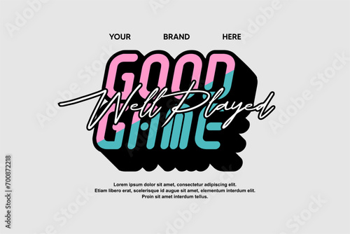 tshirt streetwear modern fashion urban clothing design vector template, suitable for printing