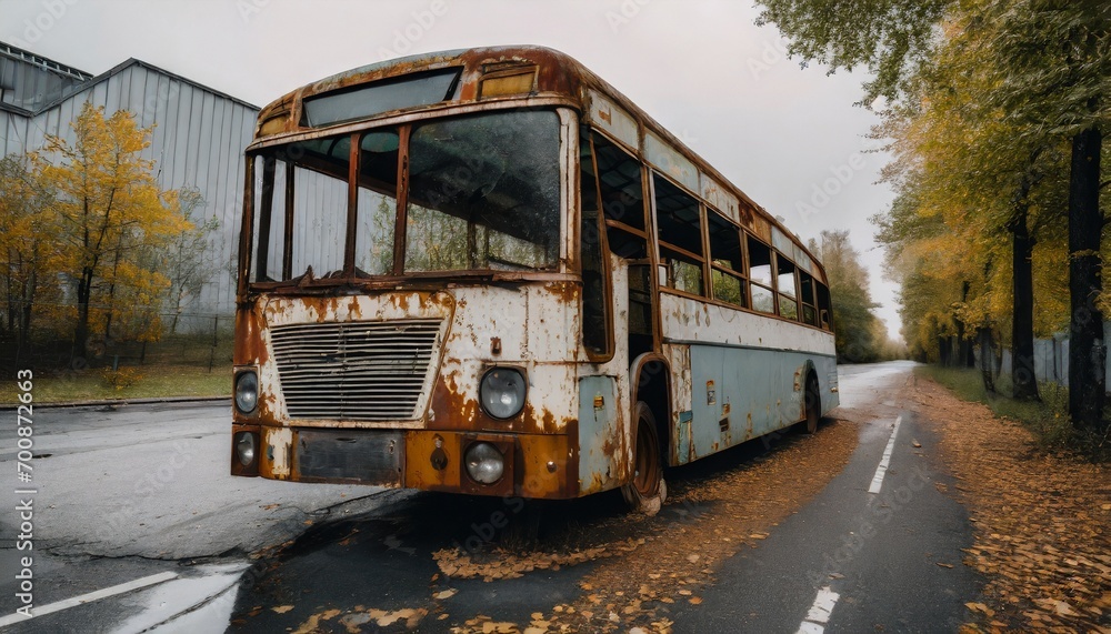 Obraz premium bus on the street