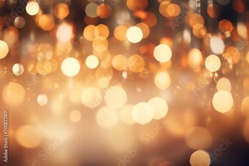 Dreamy bokeh background in festive atmosphere © KerXing