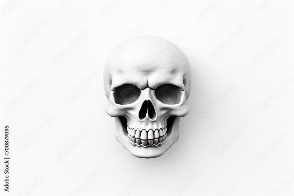 Skull and crossbones isolated on a clean white background for Halloween. Skull and crossbones isolated on a clean white background for Halloween.