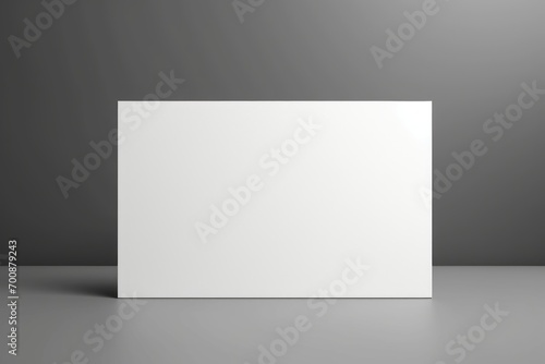 Empty white box on a gray background © KerXing