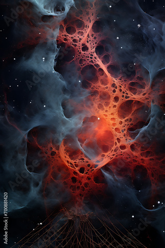 Space theme photo creative, sci-fi wallpaper (AI Generated Image)