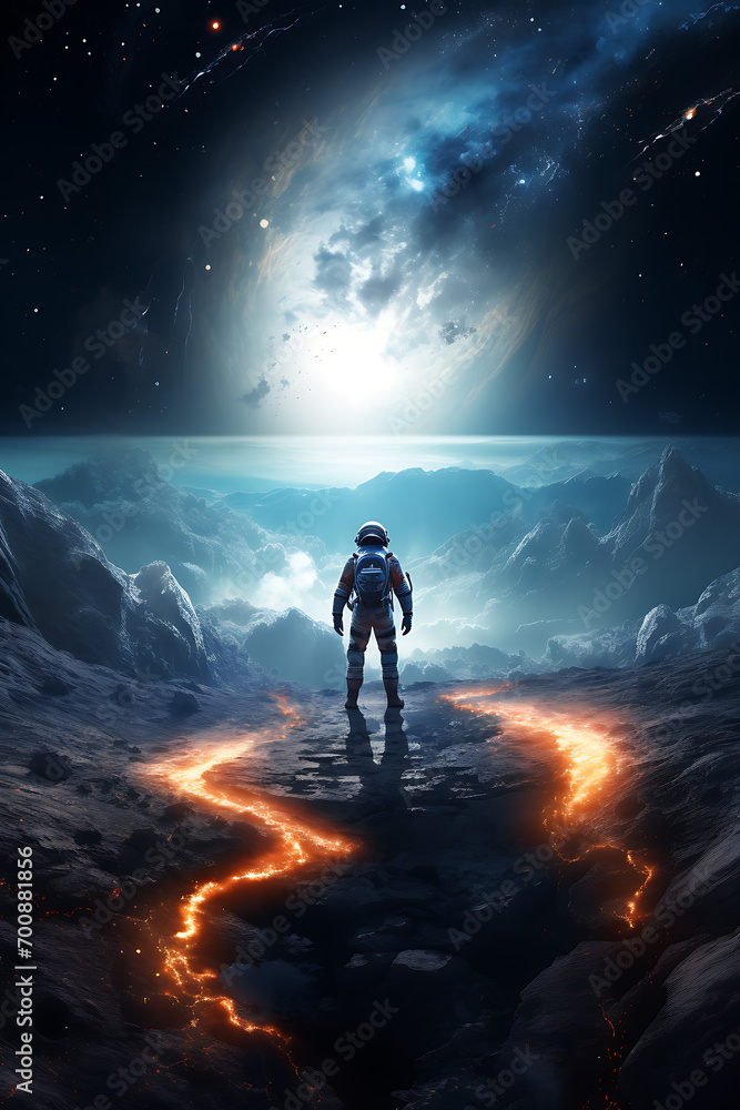Space theme photo creative, sci-fi wallpaper (AI Generated Image) Space theme photo creative, sci-fi wallpaper (AI Generated Image)