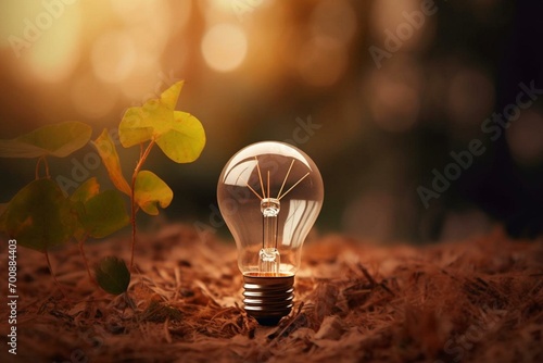 Conceptual image depicting changing background and renewable energy for sustainability. Save electricity and promote natural energy. Copy space for banner and website. Generative AI