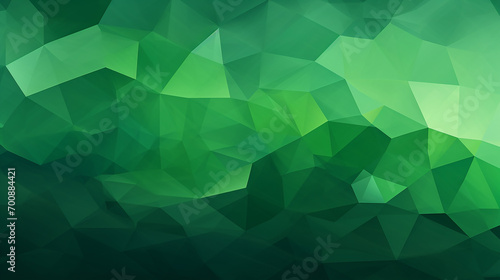 Abstract Polygon Background with Green Geometric Shapes and Patterns photo