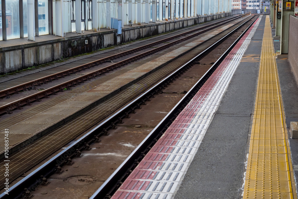Fototapeta premium 駅構内の設備の風景 鳥取県 鳥取駅