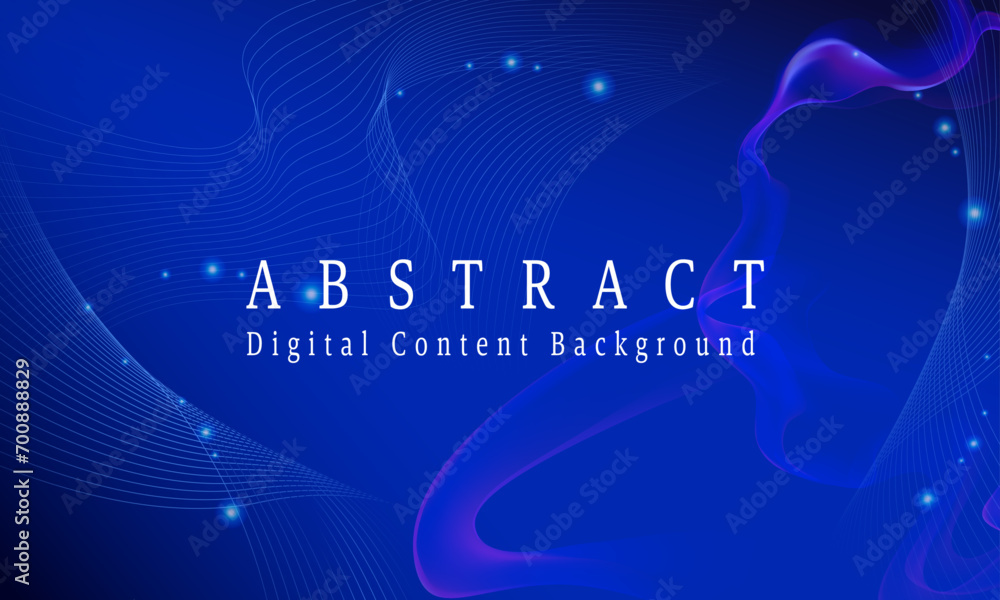 Abstract Background digital content decorated with light and wavy line