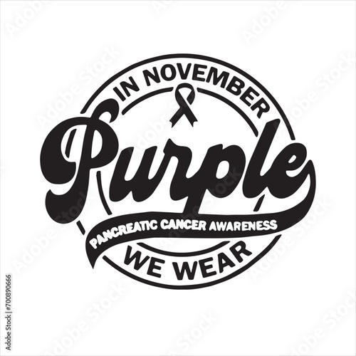 in november we wear purple background inspirational positive quotes  motivational  typography  lettering design