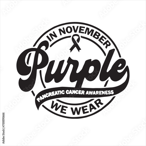 in november we wear purple background inspirational positive quotes, motivational, typography, lettering design