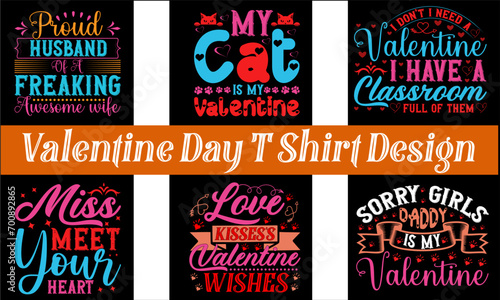 Valentine Day T Shirt Design Bundle  , Love  T Shirt Bundle 