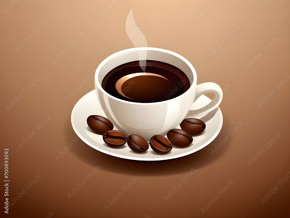 National Cappuccino Day, November 8. Vector illustration of Top view of a cup of Latte hot coffee or cappuccino isolated on brown background. Template for banner, card, poster with copy space National Cappuccino Day, November 8. Vector illustration of Top view of a cup of Latte hot coffee or cappuccino isolated on brown background. Template for banner, card, poster with copy space