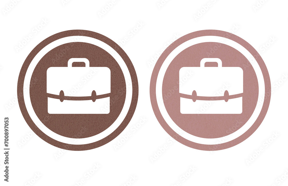 suitcase icon symbol brown and red suitcase icon symbol brown and red