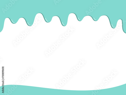 溶けたチョコが垂れたフレーム