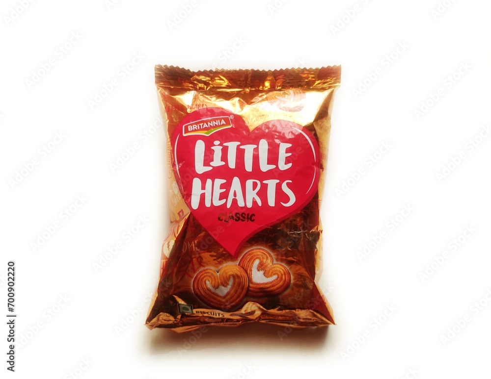 Guwahati, Assam, India December 31, 2023 Britannia Little Hearts