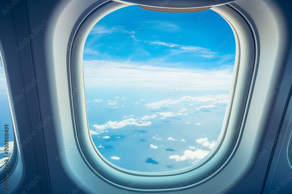 View From The Inside of an Airplane View From The Inside of an Airplane