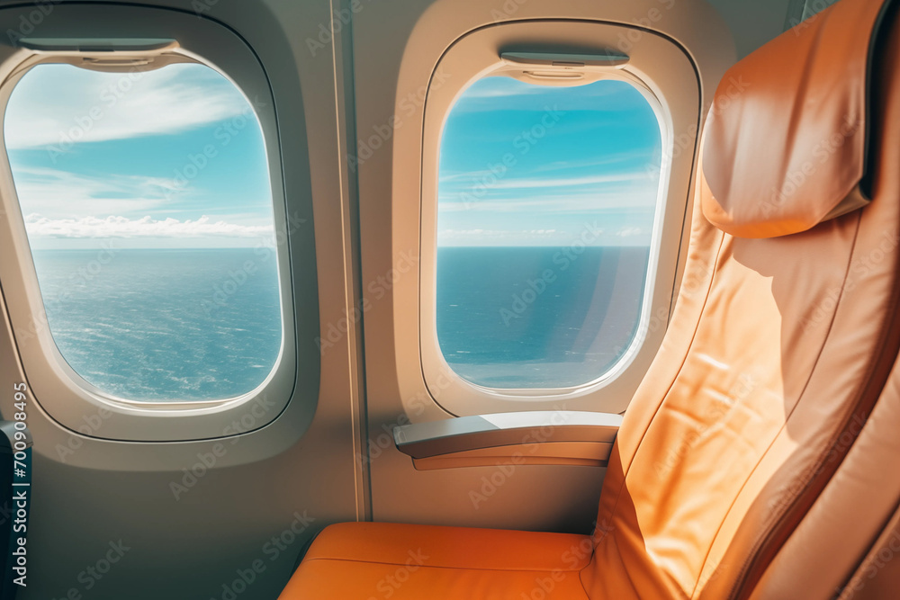 View From The Inside of an Airplane View From The Inside of an Airplane