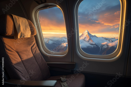 View From The Inside of an Airplane