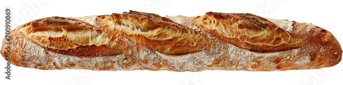 Baguette, transparent background, isolated image, generative AI