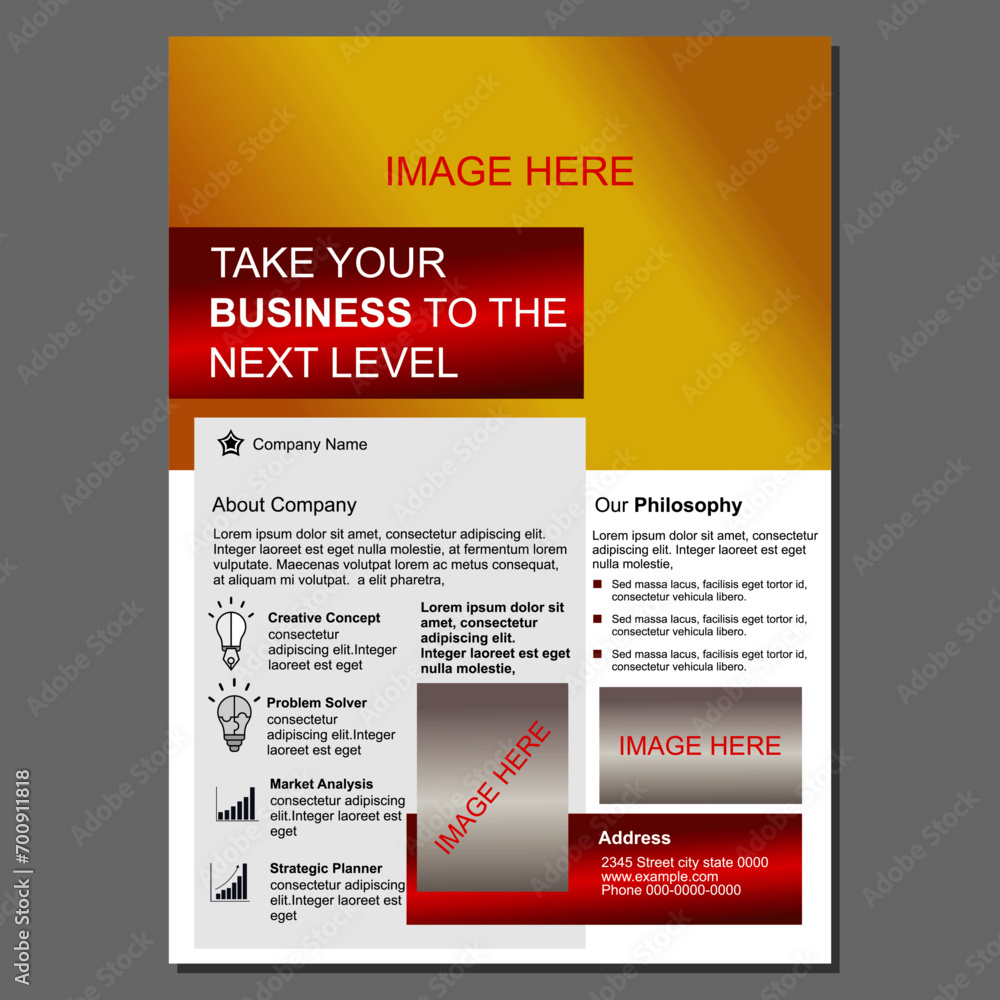 Business Flier layout template Business Flier layout template