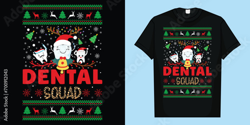Dental Squad Tooth Christmas Tshirt Dental Assistant Gifts T-Shirt, Dental Squad T-Shirt