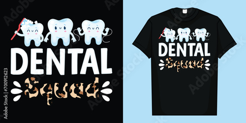 Leopard Dental Squad Costume Dental Assistant Women T-Shirt, Dental Squad T-Shirt.