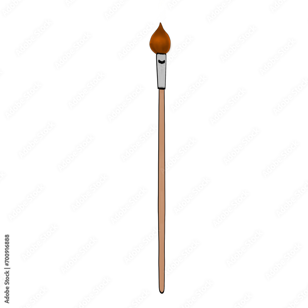 brush with paint hand-drawing brush with paint hand-drawing