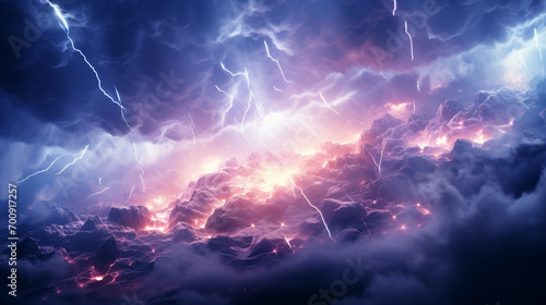 3d splashes lightning strikes psychedelic colors