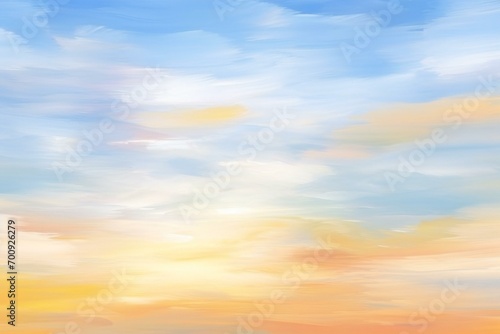 Sunset sky background with tiny clouds