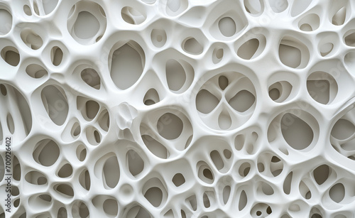 Majestic Monochrome: Abstract White Polymer Carved Structure in Large-Scale Abstraction 