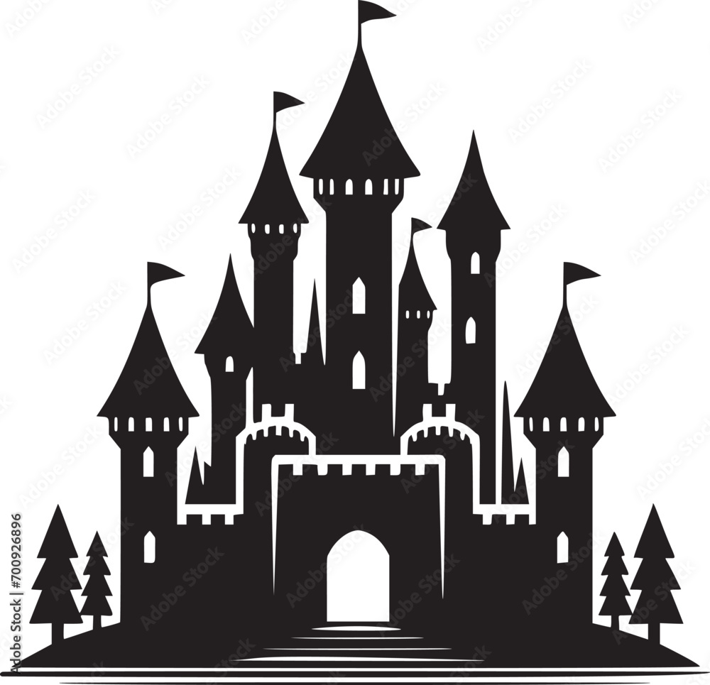 Enchanted Castle Silhouette