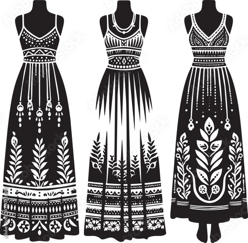 Black Silhouette Dresses