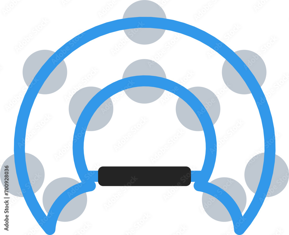 vector of a tambourine musical instrument vector of a tambourine musical instrument