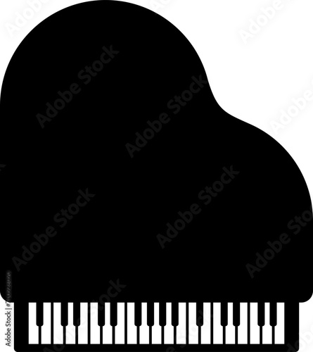 vector of a piano musical instrument