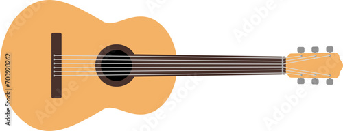 vector of an acoustic guitar musical instrument